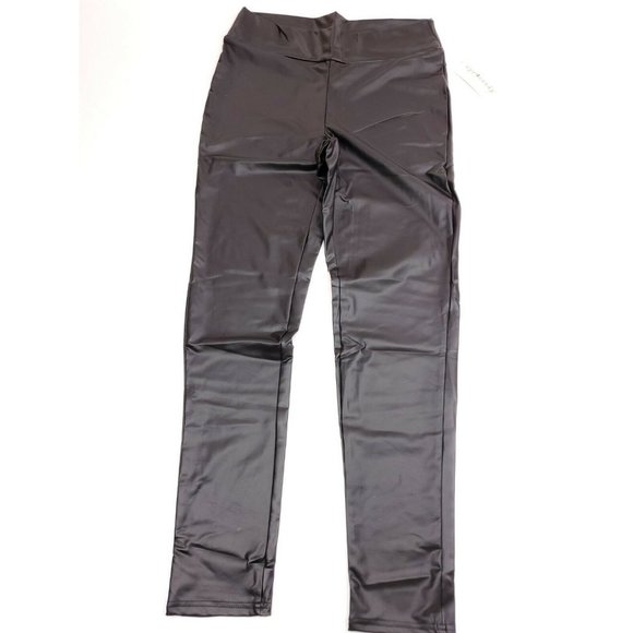 NWT Eye Candy Women Black Faux Leather Pants 2X Pl - Picture 1 of 5